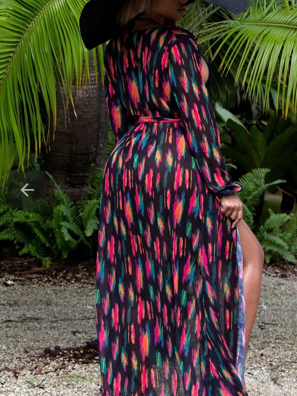 Swim cover up Multi-Color Print